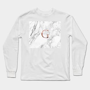 Monogram rose marble G Long Sleeve T-Shirt